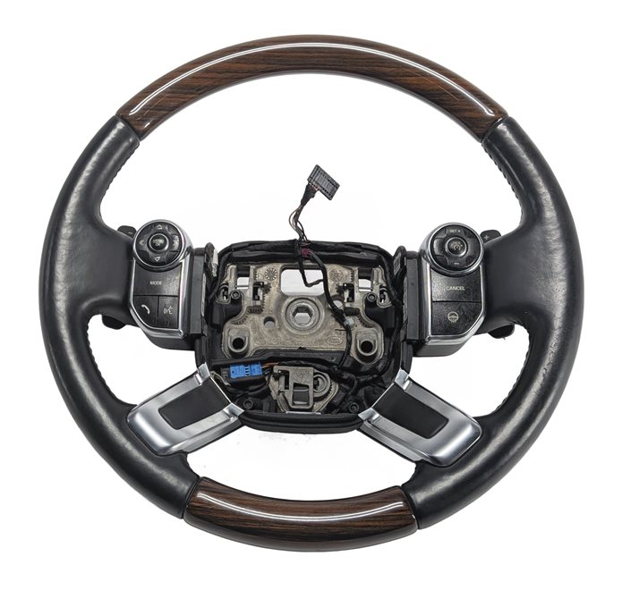 Thumbnail 4: 13-22 RANGE ROVER (L405) HEATED STEERING WHEEL w/ PADDLE & SWITCHES (BLACK WOOD)