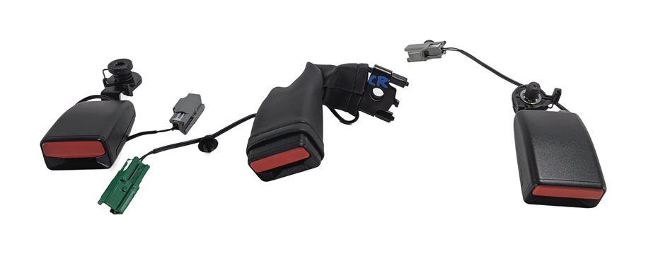 Thumbnail 2: 2013 RANGE ROVER (L405) REAR LEFT CENTER RIGHT SEATBELT BUCKLE SET/3 (Black)