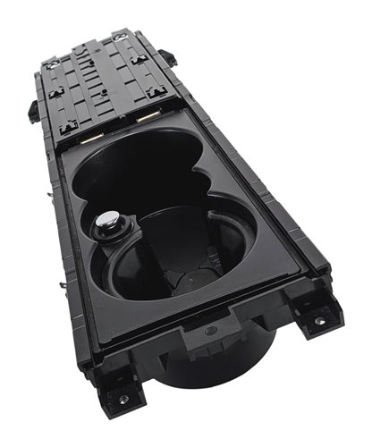 2013 RANGE ROVER (L405) FRONT CENTER CONSOLE CUP HOLDER ASSEMBLY w/ ROLLER COVER