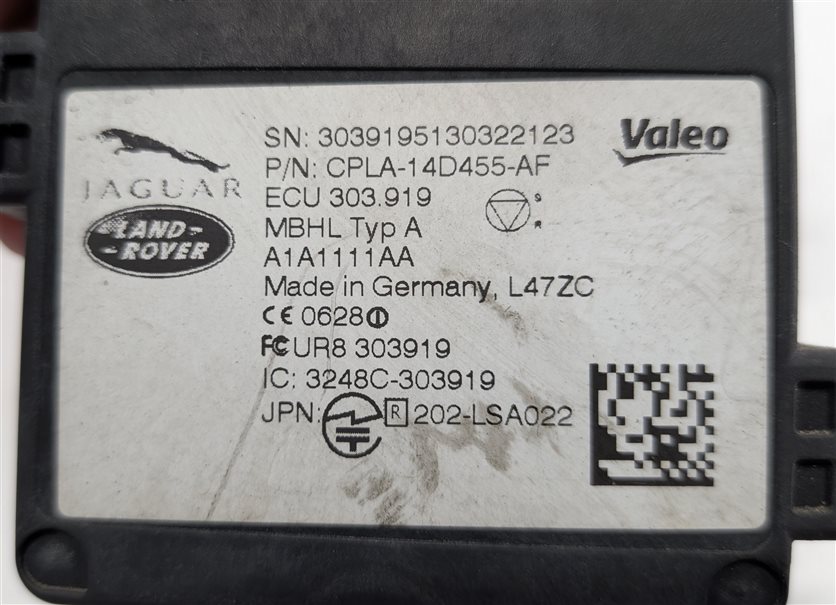 Thumbnail 5: 2013 RANGE ROVER (L405) REAR BLIND SPOT RADAR SENSOR MODULE CPLA-14D455-AF