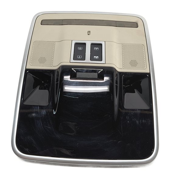 Thumbnail 3: 2013 RANGE ROVER (L405) FRONT ROOF DOME MAP LIGHT w/SUNROOF SWITCH (Beige)