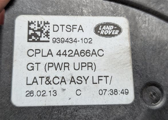 Thumbnail 6: 2013 RANGE ROVER (L405) UPPER TAILGATE LATCH POWER CINCH ACTUATOR CPLA-442A66-AC