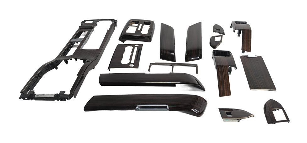 Thumbnail 3: 2013 RANGE ROVER (L405) INTERIOR DASH DOOR CONSOLE TRIM SET (Macassar Wood)