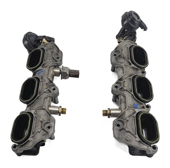 Thumbnail 3: 12-17 A6 A7 Q5 S5 SQ5 3.0L SUPER LEFT & RIGHT INTAKE MANIFOLD DIFFUSER RAIL SET