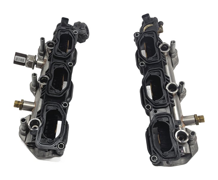 Thumbnail 4: 12-17 A6 A7 Q5 S5 SQ5 3.0L SUPER LEFT & RIGHT INTAKE MANIFOLD DIFFUSER RAIL SET