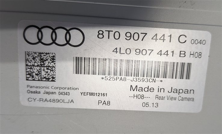 Thumbnail 5: 2008-2017 AUDI A4 S4 A5 S5 RS5 (B8 8K 8T) REARVIEW BACKUP REVERSE CAMERA MODULE