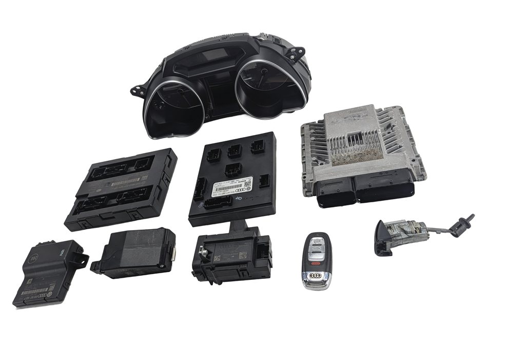2014-2017 AUDI S5 (B8 8T) 3.0L (CTUB) ECM BCM CLUSTER GATEWAY ELV KESSY KEY SET