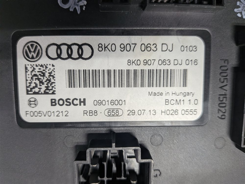Thumbnail 12: 2014-2017 AUDI S5 (B8 8T) 3.0L (CTUB) ECM BCM CLUSTER GATEWAY ELV KESSY KEY SET