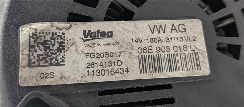 Thumbnail 5: 2013-2017 AUDI Q5 SQ5 S4 S5 3.0L 180 AMP ALTERNATOR GENERATOR