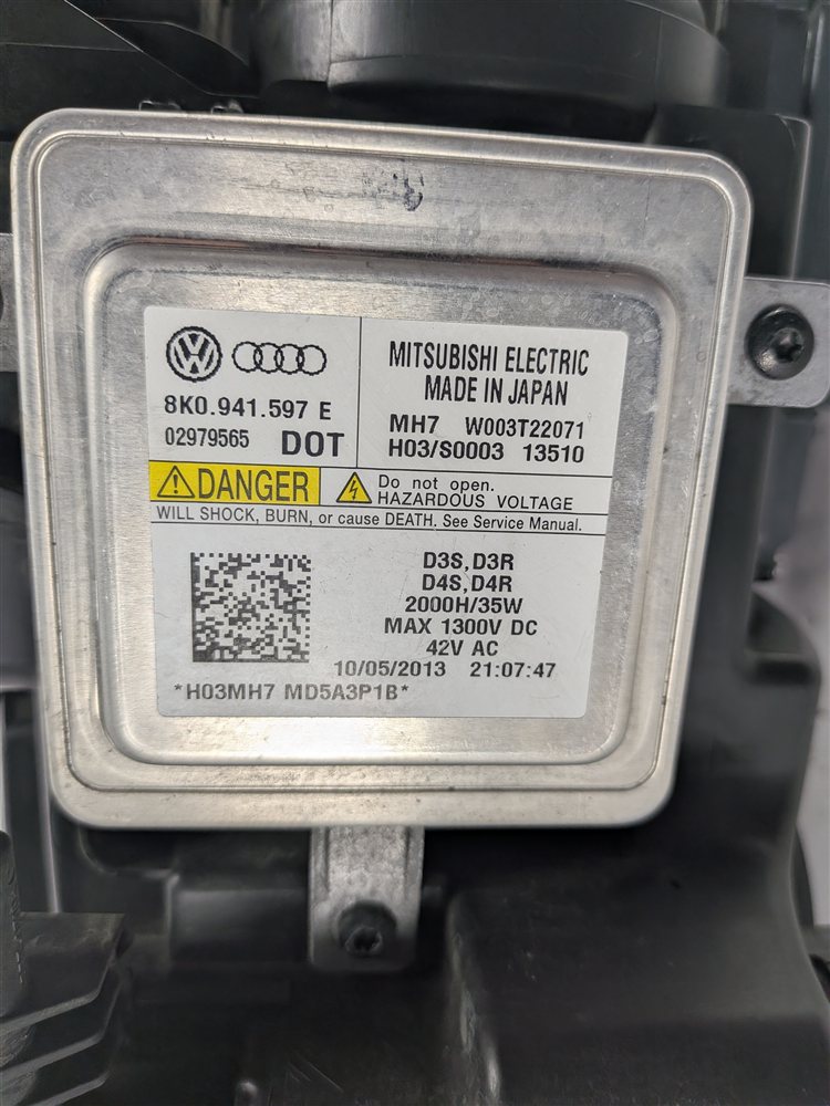 Thumbnail 6: 2013-2017 AUDI A5 S5 RS5 (B8 8T) LEFT DRIVER XENON HID ADAPTIVE HEADLIGHT w/DRL