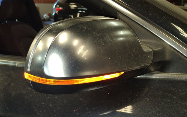 Thumbnail 2: 08-14 AUDI A5 S5 (B8 8T) RIGHT PASSENGER AUTODIM BLIND SPOT DOOR MIRROR ALUMINUM