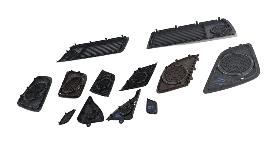 Thumbnail 4: 2014 AUDI S5 (B8 8T) BANG & OLUFSEN SOUND SYSTEM SPEAKER GRILLE COVER SET/12