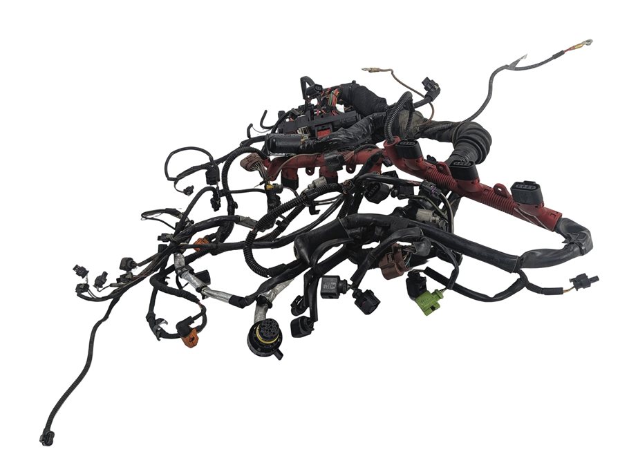 2014 AUDI S5 (B8 8T) 3.0L SUPER (CTUB) ENGINE WIRE WIRING HARNESS w/RELAY BOX