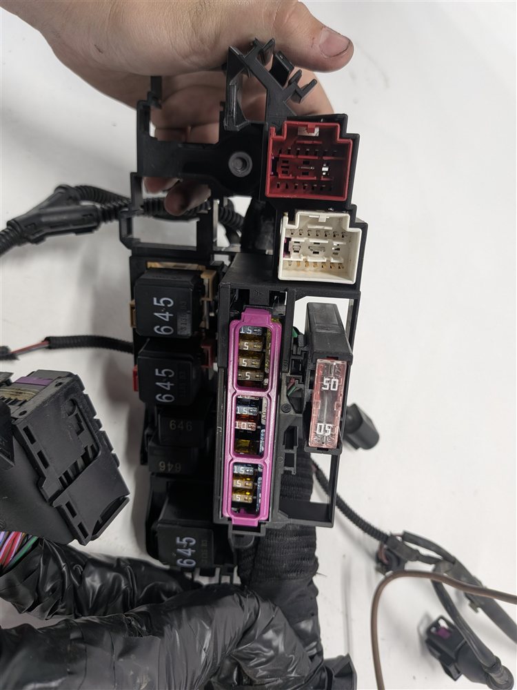 Thumbnail 12: 2014 AUDI S5 (B8 8T) 3.0L SUPER (CTUB) ENGINE WIRE WIRING HARNESS w/RELAY BOX