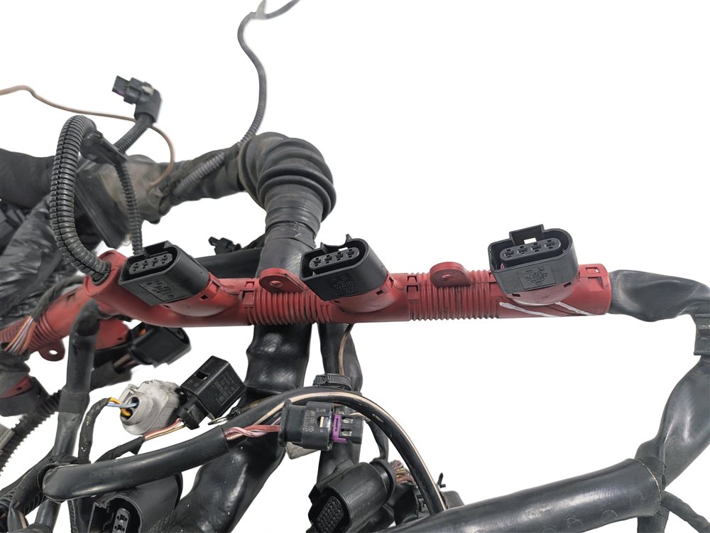 Thumbnail 4: 2014 AUDI S5 (B8 8T) 3.0L SUPER (CTUB) ENGINE WIRE WIRING HARNESS w/RELAY BOX