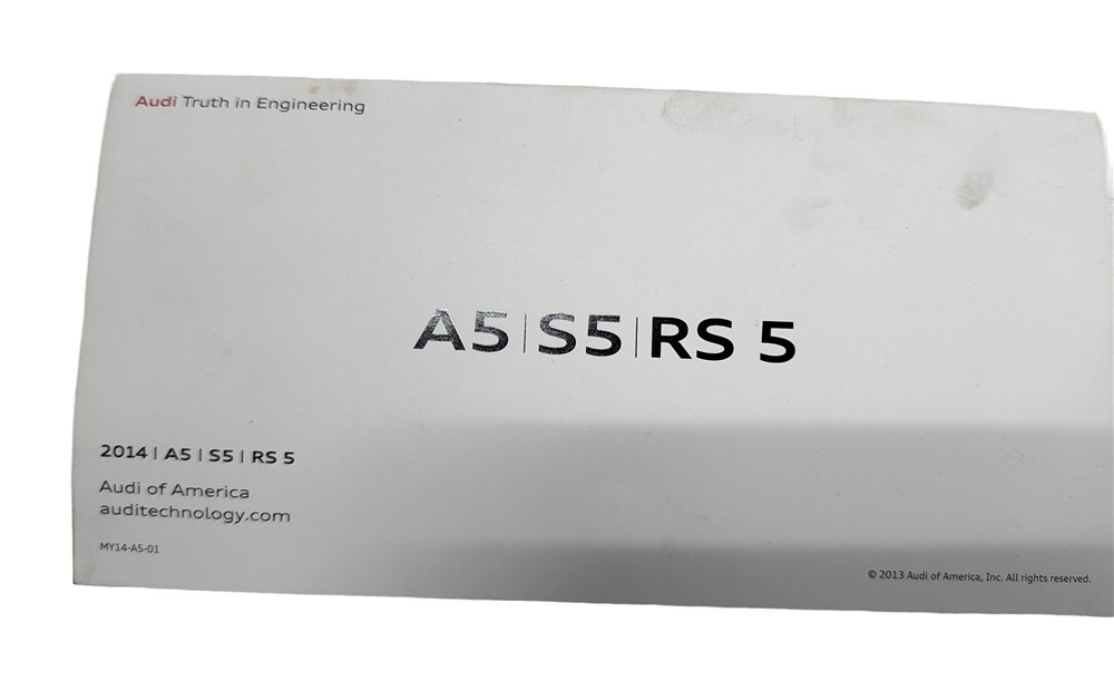 Thumbnail 10: 2014 AUDI S5 (B8 8T) 3.0L OWNER'S MANUAL BOOKLET HANDBOOK GUIDE w/ CASE SET