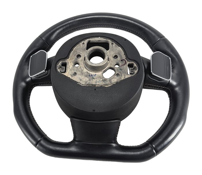 Thumbnail 4: 2013-2017 AUDI S5 (B8 8T) SPORT FLAT BOTTOM STEERING WHEEL w/ SHIFT PADDLES