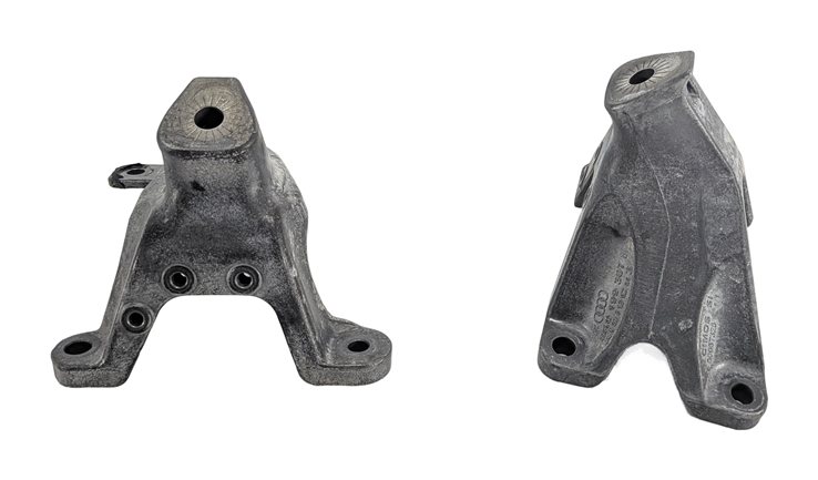 Thumbnail 2: 2014 AUDI S5 (B8 8T) 3.0L SUPER CTUB ENGINE MOTOR MOUNT BRACKET LEFT/RIGHT SET/2