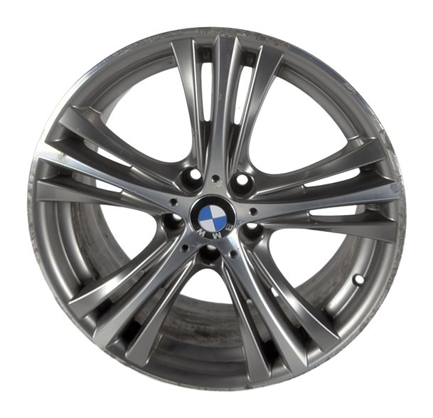 14-20 BMW 3 4 SERIES F30 F32 F36 19X8 5 TRIPLE SPOKE FERRIC GREY ALLOY WHEEL RIM