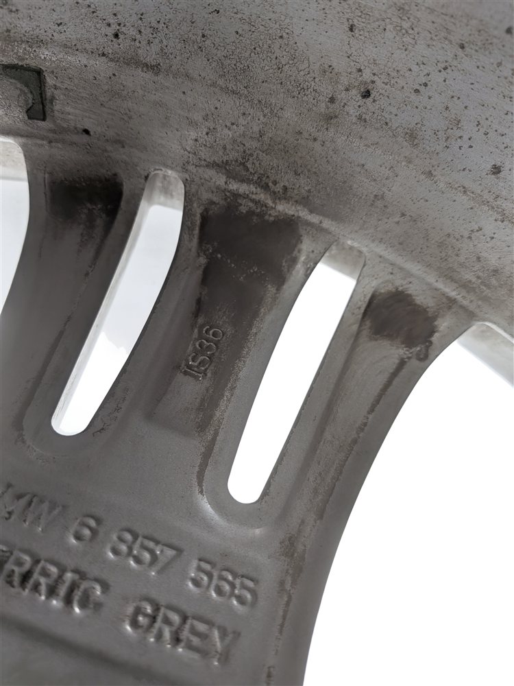 Thumbnail 14: 14-20 BMW 3 4 SERIES F30 F32 F36 19X8 5 TRIPLE SPOKE FERRIC GREY ALLOY WHEEL RIM
