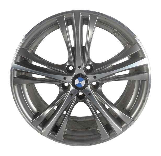 14-20 BMW 3 4 SERIES F30 F32 F36 19X8 5 TRIPLE SPOKE FERRIC GREY ALLOY WHEEL RIM