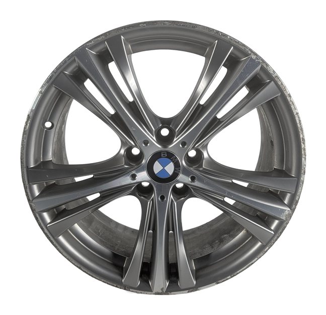 14-20 BMW 3 4 SERIES F30 F32 F36 19X8 5 TRIPLE SPOKE FERRIC GREY ALLOY WHEEL RIM