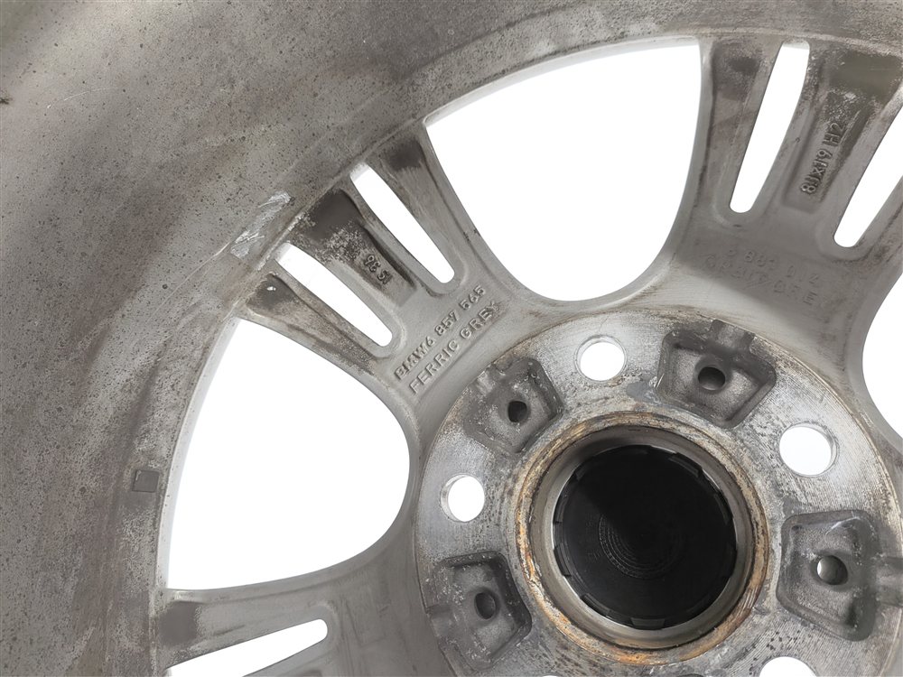 Thumbnail 14: 14-20 BMW 3 4 SERIES F30 F32 F36 19X8 5 TRIPLE SPOKE FERRIC GREY ALLOY WHEEL RIM