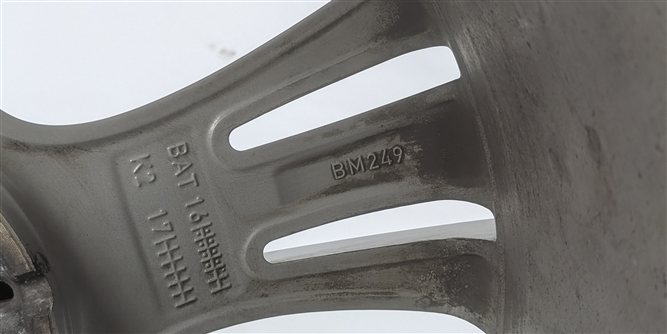 Thumbnail 16: 14-20 BMW 3 4 SERIES F30 F32 F36 19X8 5 TRIPLE SPOKE FERRIC GREY ALLOY WHEEL RIM