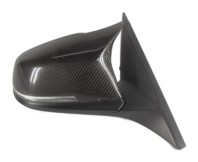 Thumbnail 5: 14-20 BMW 428i 430i 435i 440i F32 RIGHT AUTODIM DOOR MIRROR CARBON CAP (Gray)