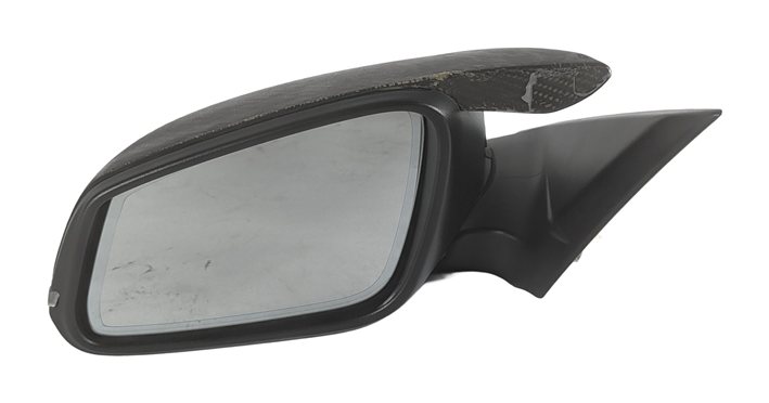 14-20 BMW 428i 430i 435i 440i (F32) LEFT AUTODIM DOOR MIRROR CARBON CAP (Gray)