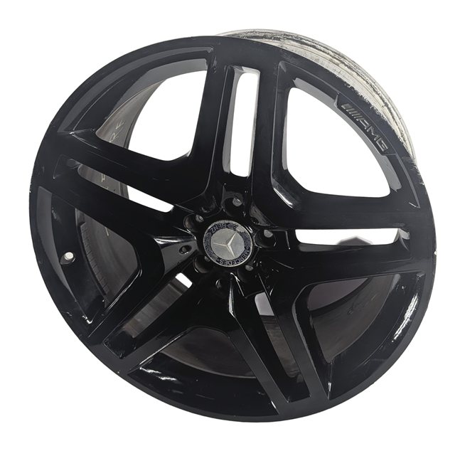13-19 MERCEDES GL GLS CLASS X166 21x10 ALUMINUM 10 SPOKE AMG WHEEL RIM (BLACK)