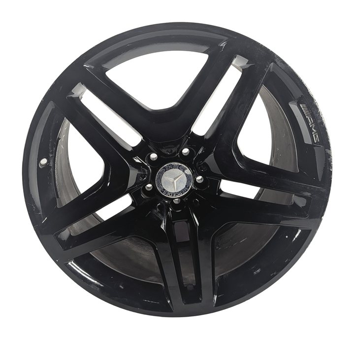 Thumbnail 2: 13-19 MERCEDES GL GLS CLASS X166 21x10 ALUMINUM 10 SPOKE AMG WHEEL RIM (BLACK)