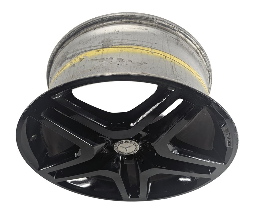 Thumbnail 3: 13-19 MERCEDES GL GLS CLASS X166 21x10 ALUMINUM 10 SPOKE AMG WHEEL RIM (BLACK)
