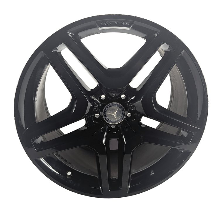 Thumbnail 2: 13-19 MERCEDES GL GLS CLASS X166 21x10 ALUMINUM 10 SPOKE AMG WHEEL RIM (BLACK)