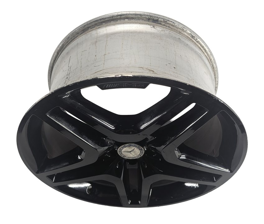 Thumbnail 3: 13-19 MERCEDES GL GLS CLASS X166 21x10 ALUMINUM 10 SPOKE AMG WHEEL RIM (BLACK)