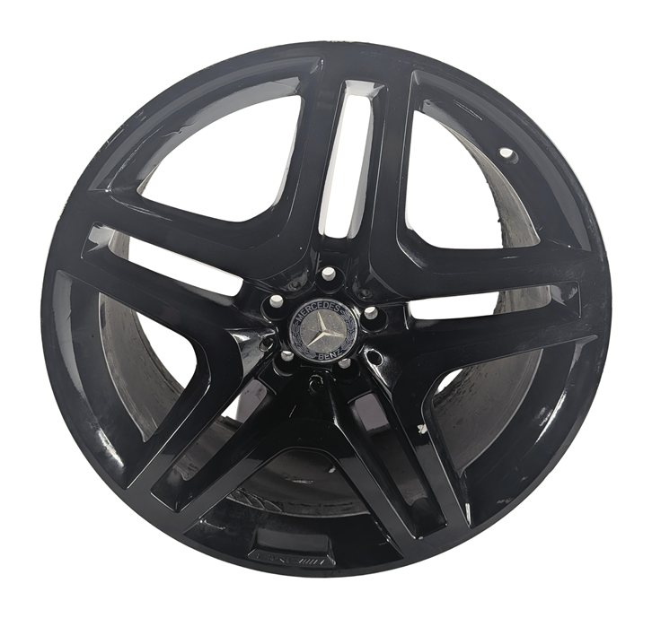 Thumbnail 2: 13-19 MERCEDES GL GLS CLASS X166 21x10 ALUMINUM 10 SPOKE AMG WHEEL RIM (BLACK)