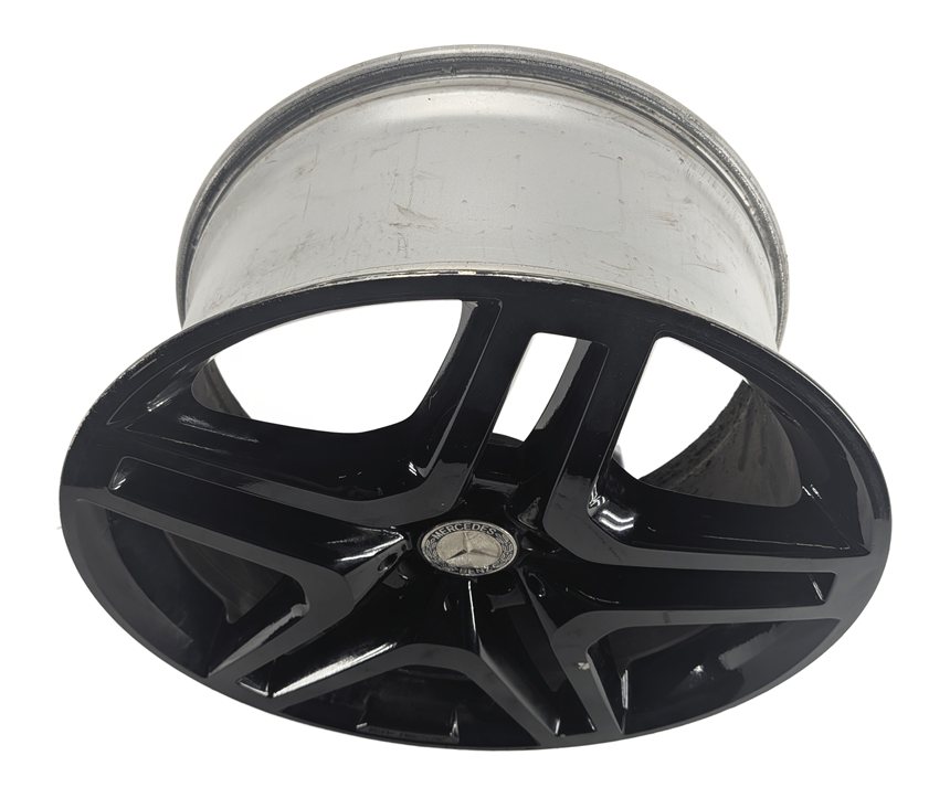 Thumbnail 3: 13-19 MERCEDES GL GLS CLASS X166 21x10 ALUMINUM 10 SPOKE AMG WHEEL RIM (BLACK)