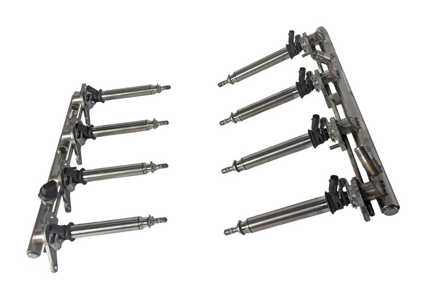 14-16 MERCEDES GL550 ML550 W166 X166 4.6L M278 FUEL INJECTOR SET/8 w/FUEL RAILS