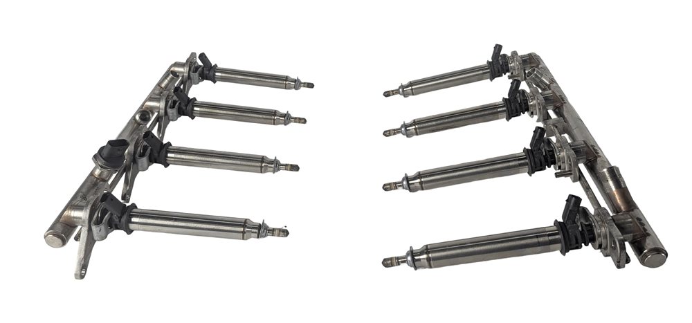 Thumbnail 2: 14-16 MERCEDES GL550 ML550 W166 X166 4.6L M278 FUEL INJECTOR SET/8 w/FUEL RAILS