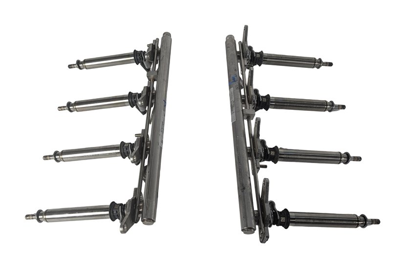 Thumbnail 4: 14-16 MERCEDES GL550 ML550 W166 X166 4.6L M278 FUEL INJECTOR SET/8 w/FUEL RAILS