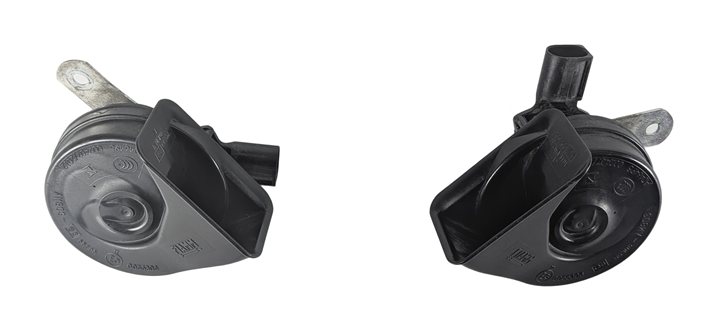 Thumbnail 3: 13-19 MERCEDES GL ML GLE GLS CLASS (W166 X166) HIGH & LOW TONE SAFETY HORN SET-2