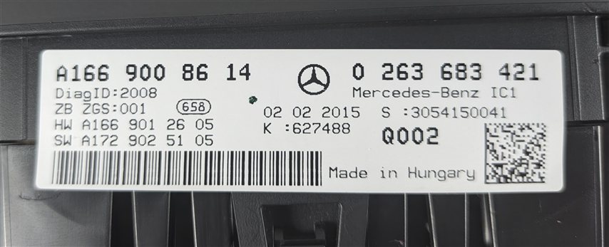 Thumbnail 7: 2015-2016 MERCEDES GL450 GL550 (X166) SPEEDOMETER INSTRUMENT GAUGE CLUSTER
