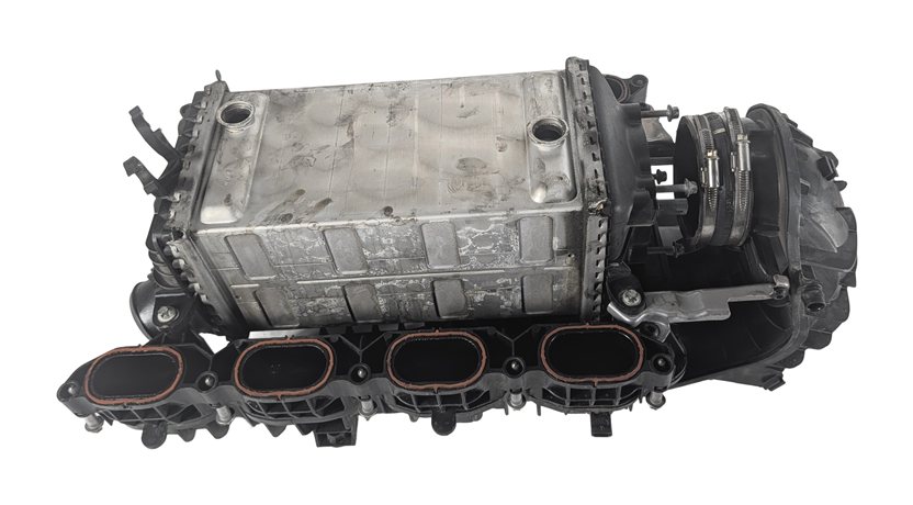 Thumbnail 4: 11-20 MERCEDES E GL ML S W212 W166 W221 X166 4.6L INTAKE MANIFOLD w/ INTERCOOLER