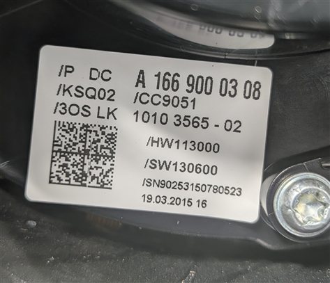 Thumbnail 8: 13-19 GL GLE GLS ML W166 X166 COMBINATION SWITCH SHIFT CRUISE TURN SIGNAL WIPER