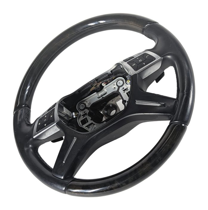 12-16 ML GL (X166 W166) 4 SPOKE STEERING WHEEL & RADIO CONTROLS (Black)