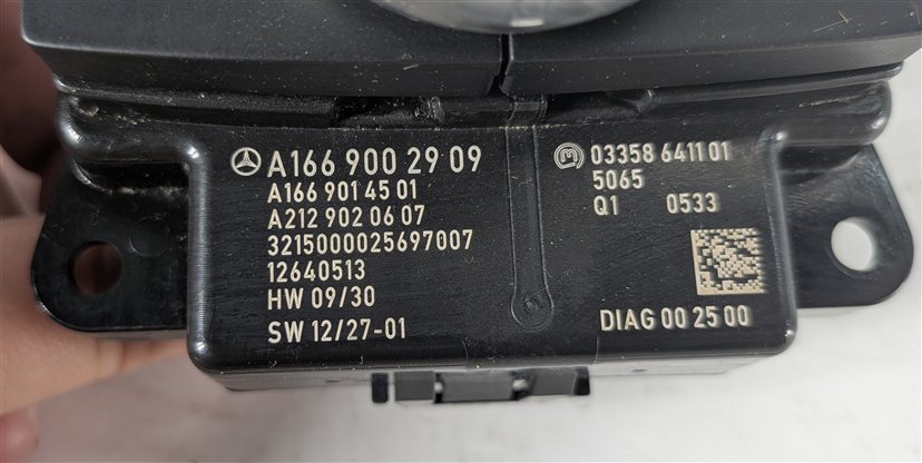 Thumbnail 6: 14-16 MERCEDES GL350 GL450 GL550 ML350 ML550 (W166 X166) RADIO GPS SWITCH KNOB