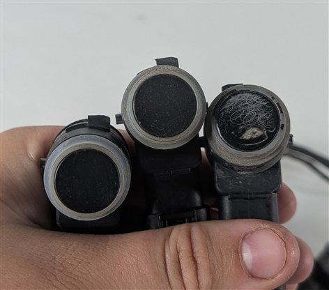 Thumbnail 4: 2015 MERCEDES GL550 (X166) FRONT PARK ASSIST PDC SENSOR SET/6 w/HARNESS (Black)