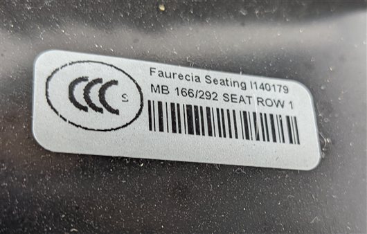 Thumbnail 9: 2015 MERCEDES GL550 (X166) FRONT RIGHT SEAT BOTTOM CUSHION HEATED COOLED (Black)