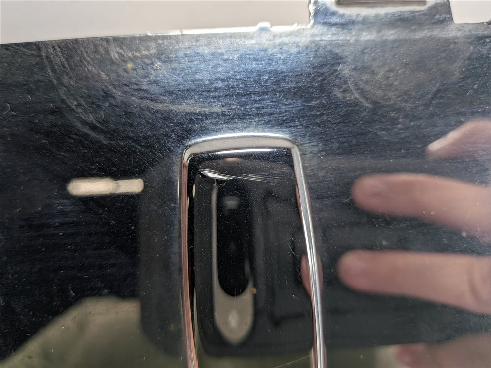 Thumbnail 9: 2015 MERCEDES GL550 (X166) REAR BUMPER CHROME STEP PAD TRIM MOLDING PROTECTOR