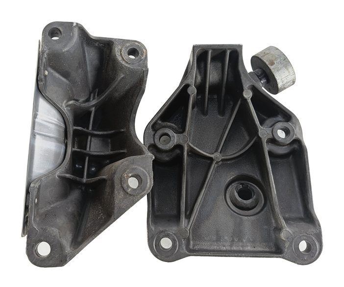 Thumbnail 6: 14-16 BMW 535D F10 3.0L N57 ENGINE MOTOR SUPPORT MOUNT BRACKET LEFT/RIGHT SET/2
